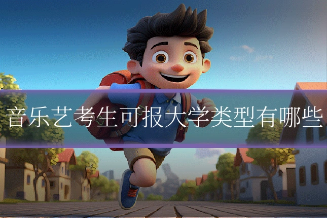 音乐艺考生可报大学类型有哪些
