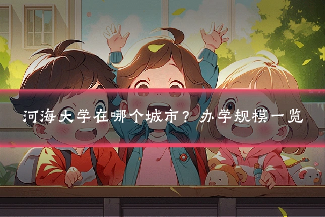 河海大学在哪个城市?办学规模一览