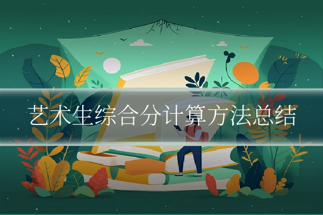 艺术生综合分计算方法总结