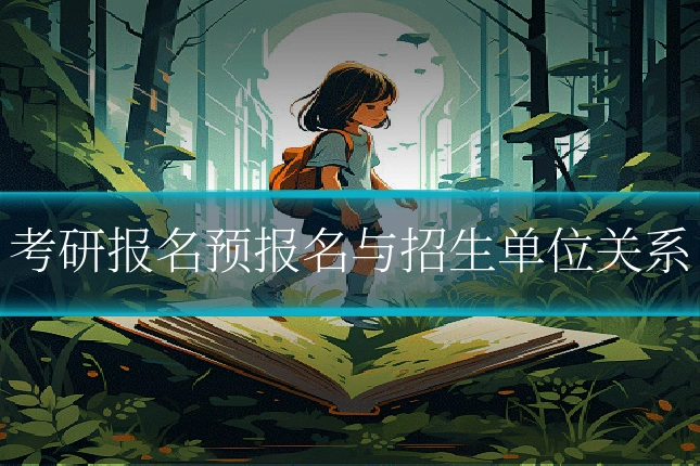 考研报名预报名与招生单位关系