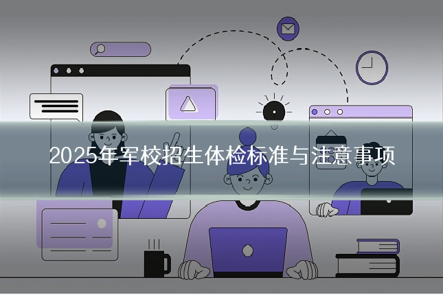 2025年军校招生体检标准与注意事项