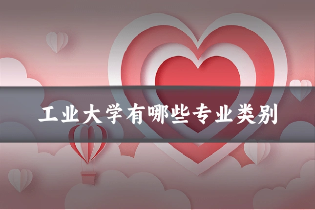 工业大学有哪些专业类别
