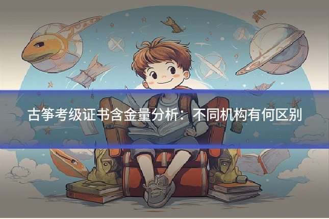 古筝考级证书含金量分析:不同机构有何区别