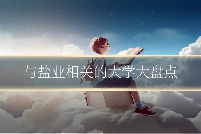 与盐业相关的大学大盘点