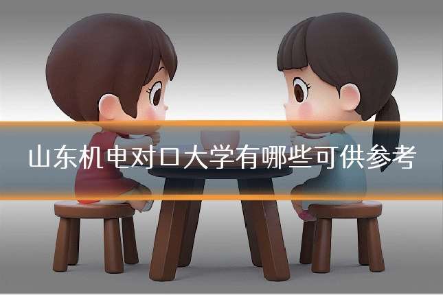 山东机电对口大学有哪些可供参考