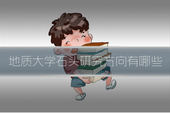 地质大学石头研究方向有哪些