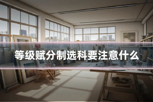 等级赋分制选科要注意什么