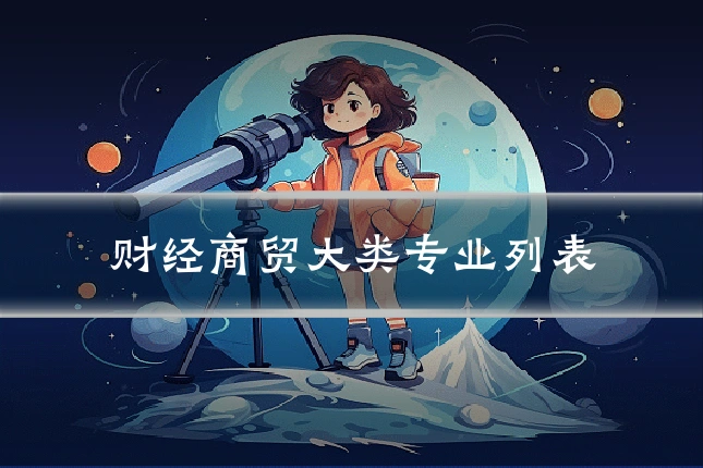 财经商贸大类专业列表