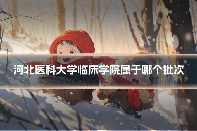 河北医科大学临床学院属于哪个批次
