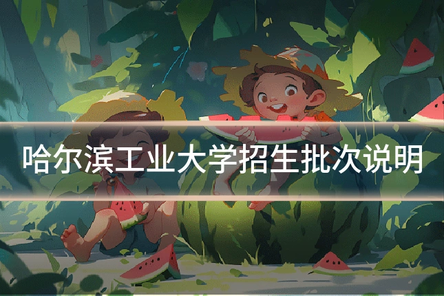 哈尔滨工业大学招生批次说明