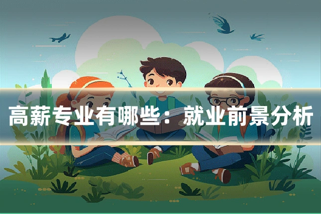 高薪专业有哪些:就业前景分析