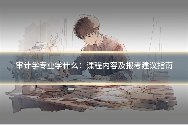 审计学专业学什么：课程内容及报考建议指南