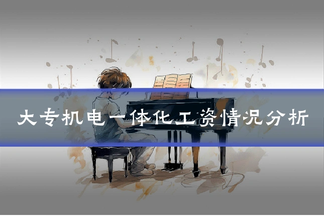 大专机电一体化工资情况分析