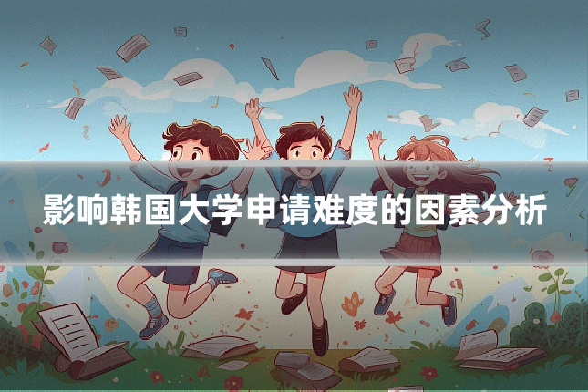 影响韩国大学申请难度的因素分析