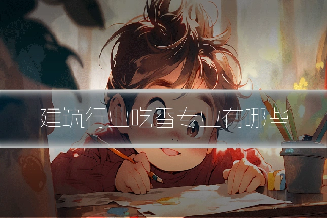 建筑行业吃香专业有哪些