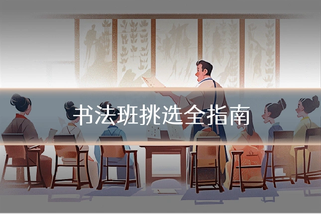 书法班挑选全指南