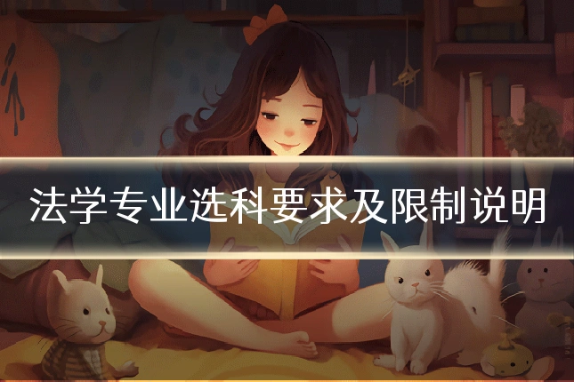 法学专业选科要求及限制说明