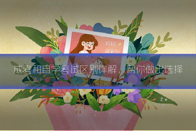 成考和自学考试区别详解,帮你做出选择