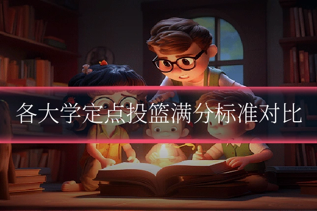 各大学定点投篮满分标准对比