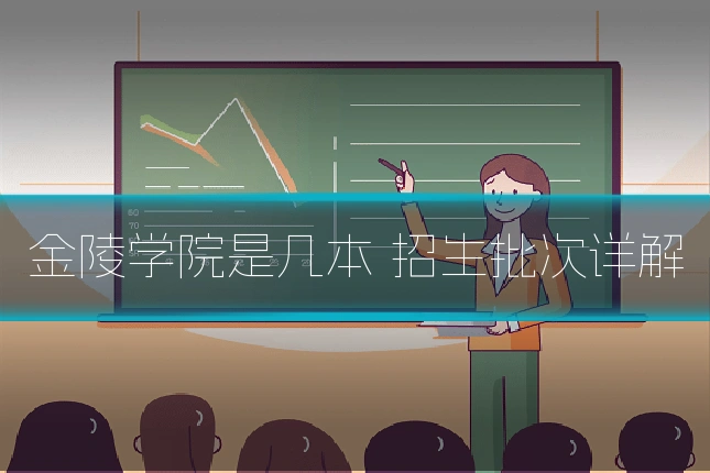 金陵学院是几本 招生批次详解