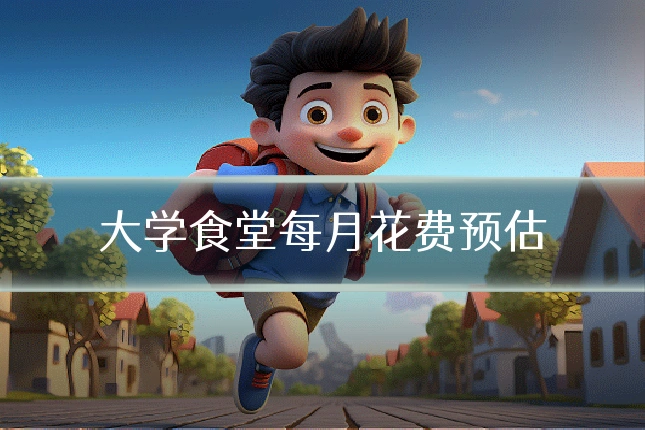 大学食堂每月花费预估