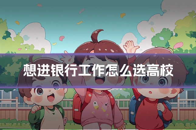 想进银行工作怎么选高校