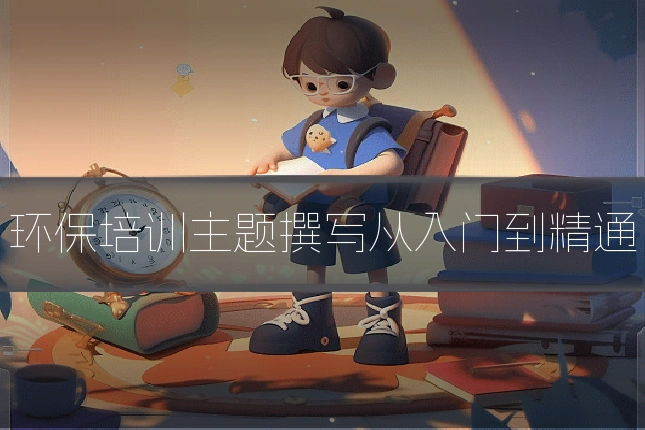 环保培训主题撰写从入门到精通