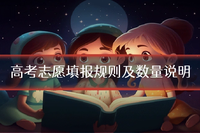 高考志愿填报规则及数量说明