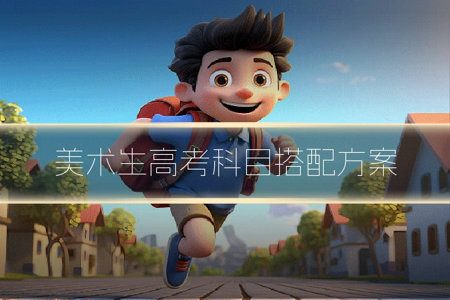 美术生高考科目搭配方案