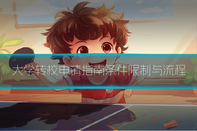 大学转校申请指南条件限制与流程