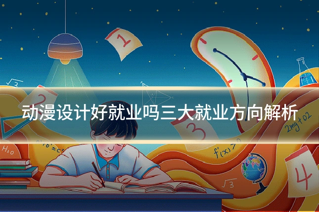 动漫设计好就业吗三大就业方向解析