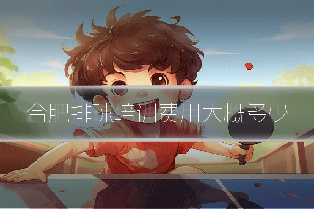 合肥排球培训费用大概多少