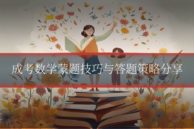 成考数学蒙题技巧与答题策略分享