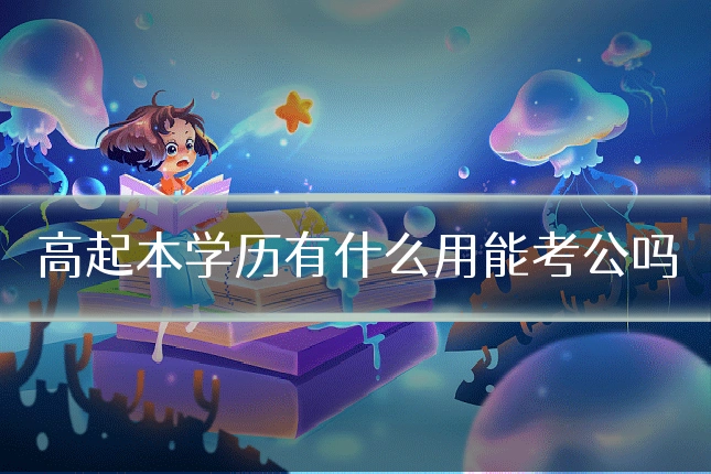 高起本学历有什么用能考公吗