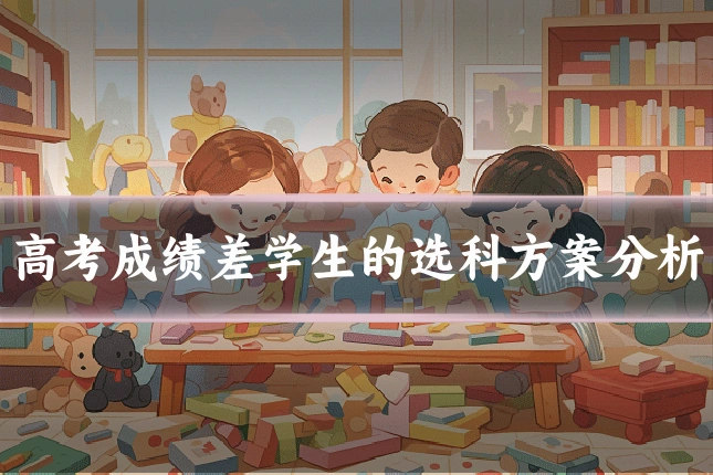 高考成绩差学生的选科方案分析