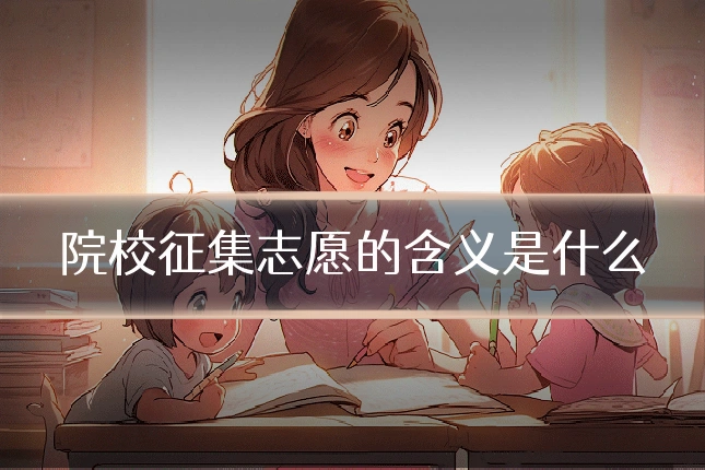 院校征集志愿的含义是什么