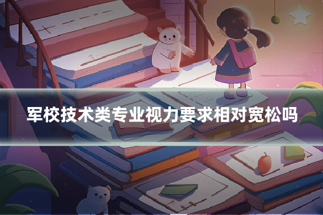 军校技术类专业视力要求相对宽松吗