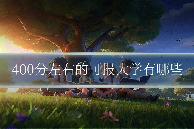 400分左右的可报大学有哪些