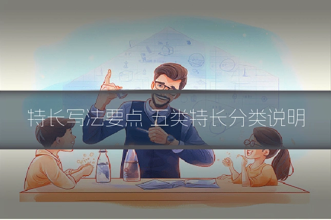 特长写法要点 五类特长分类说明