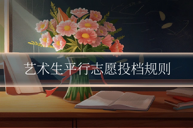 艺术生平行志愿投档规则