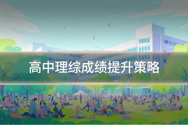 高中理综成绩提升策略