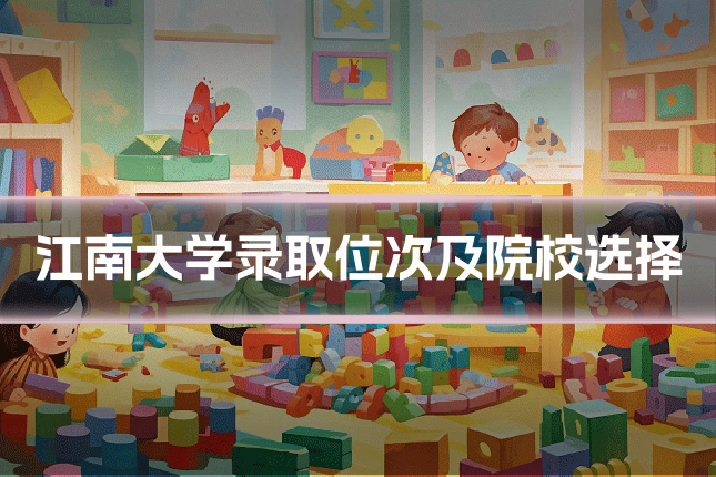 江南大学录取位次及院校选择