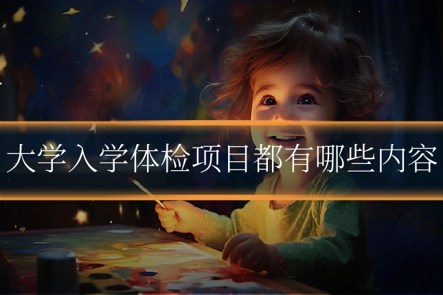 大学入学体检项目都有哪些内容