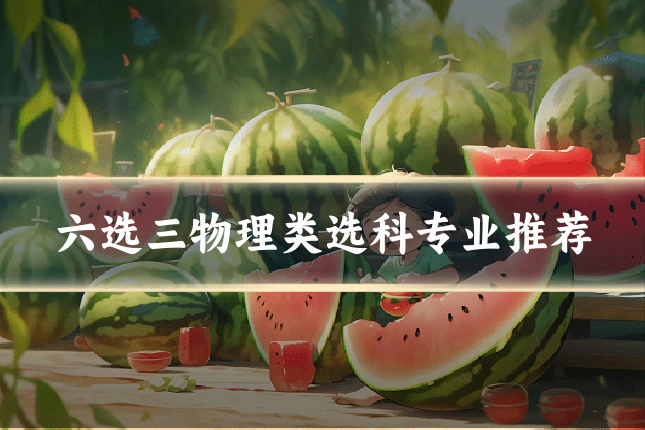 六选三物理类选科专业推荐