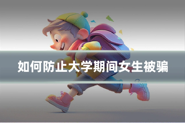 如何防止大学期间女生被骗