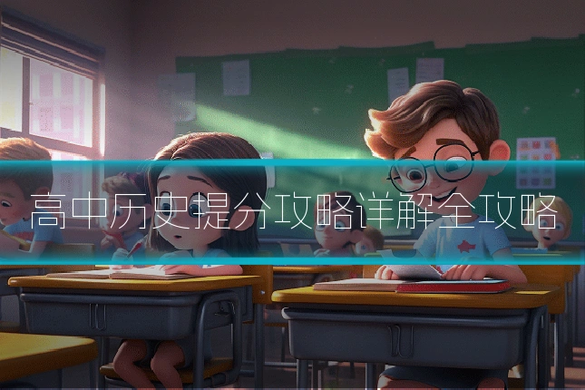 高中历史提分攻略详解全攻略