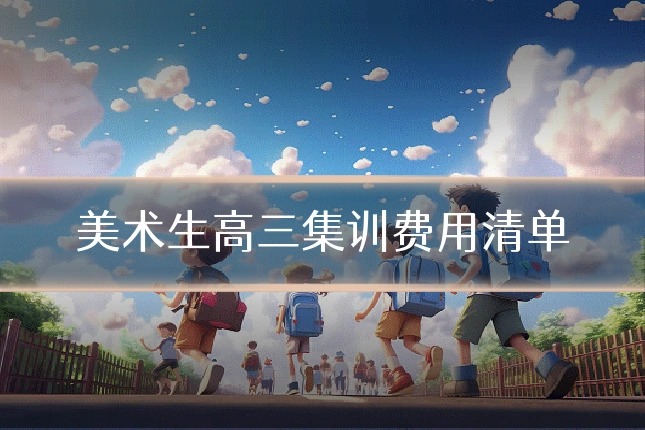 美术生高三集训费用清单
