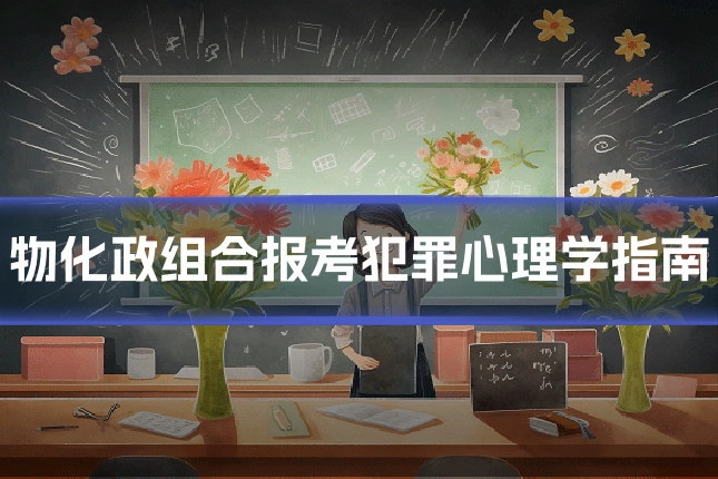 物化政组合报考犯罪心理学指南