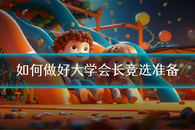 如何做好大学会长竞选准备