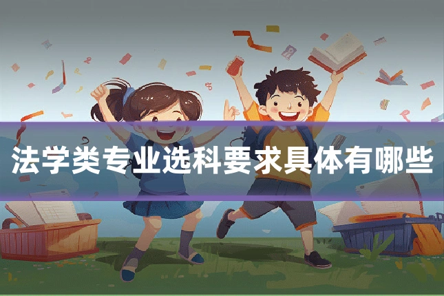 法学类专业选科要求具体有哪些